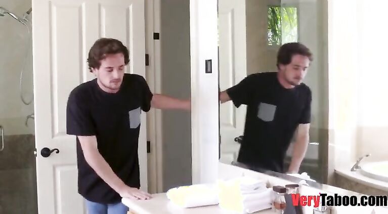 crystal rush lets s. fuck her to get rid of his boner a considerate mommy