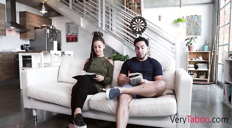 Jealous sister fucks me after GF leaves