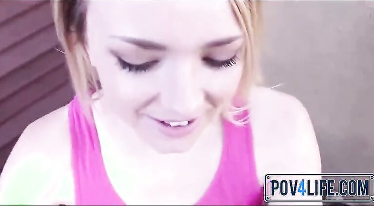 My Point Of View Fucking Petite Blonde Teen Outside - Pov4Life.com