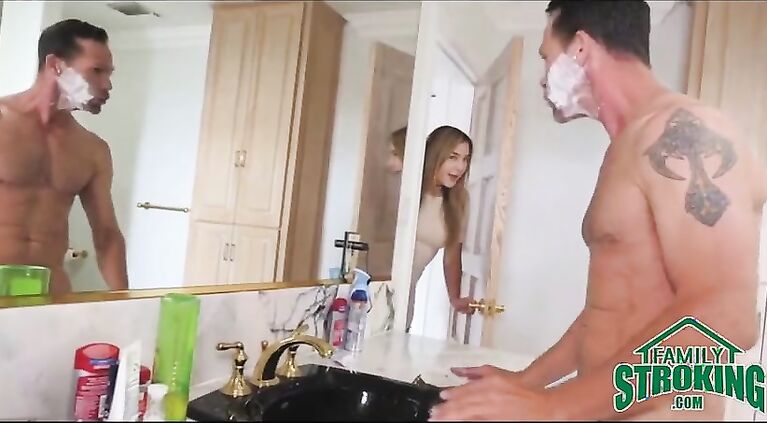 fucking step d. in bathroom while mom showers