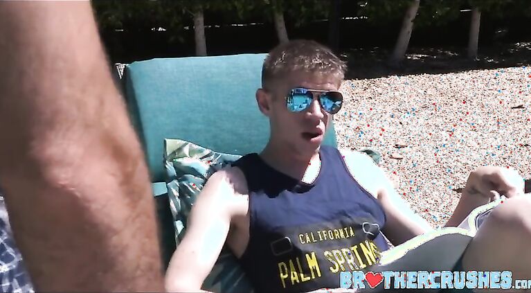 Step Brother Shows Off Muscles & Fucked By Twink Step Brother
