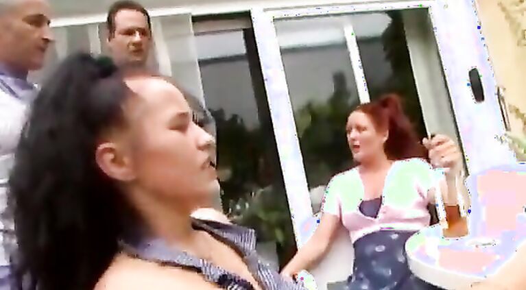 Busty lady anal fucked at meeting