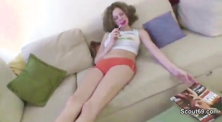 Daddy Seduce teen Masturbate and Seduce her to Fuck