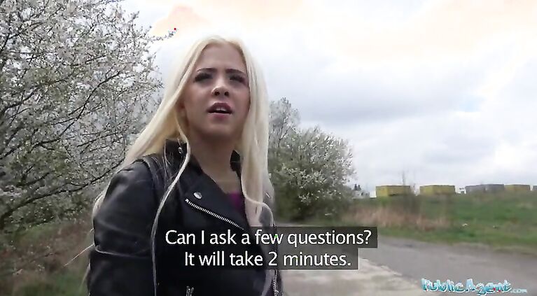 Public Agent Outdoor sex with Russian teen