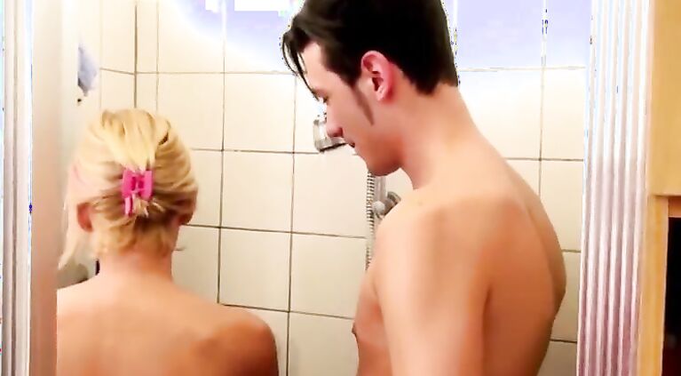 german step mom help s. in shower and seduce to fuck