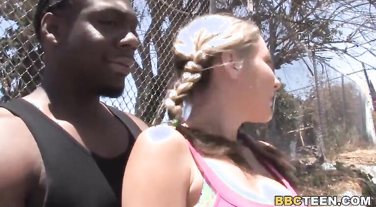 poor f. suffers while her d. takes black cock