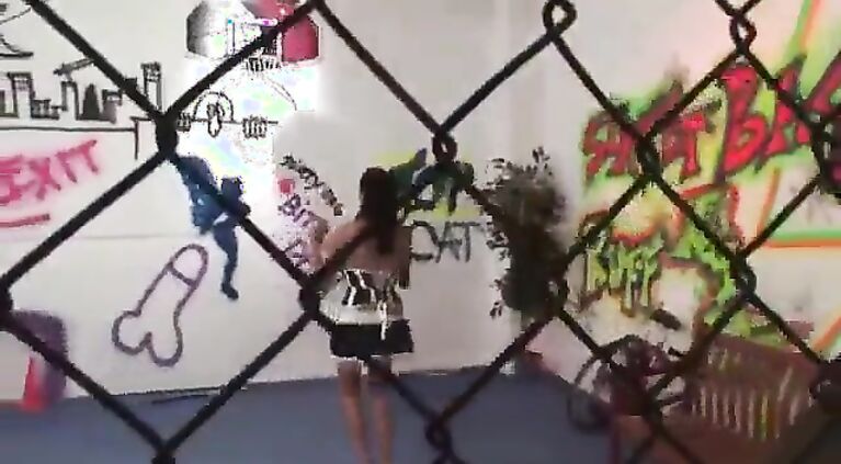 Twin Sister Kat And Kit Lee Ganging On The Basketball Court