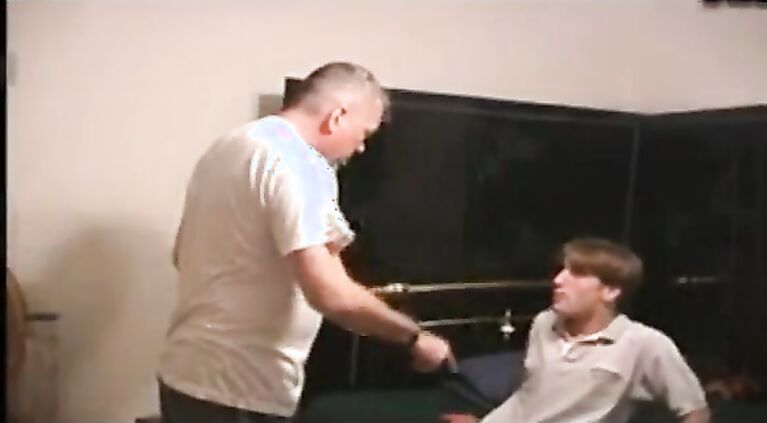 daddy's boy caught  smoking