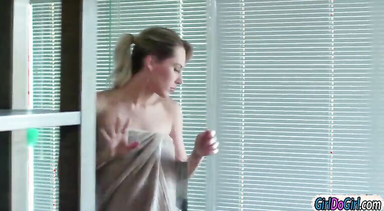 Big tits mom is rubbing her sons girlfriend and facesits her