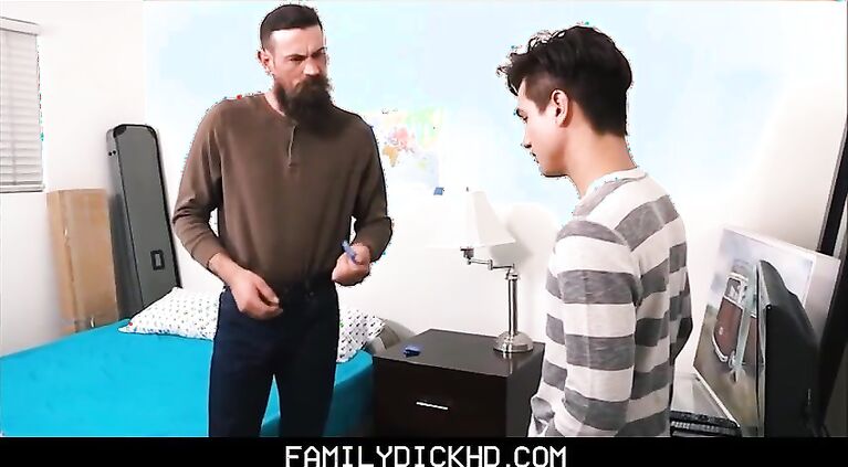 Stepdad Shows Virgin Stepson How It's Done